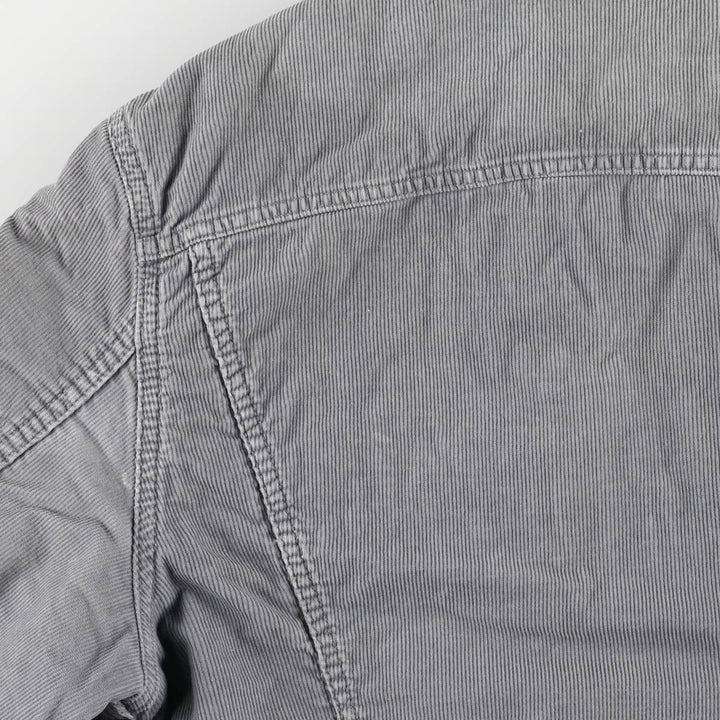 Levi's 71550-5419 Euro Model Trucker Jacket, Padded Corduroy Boa Jacket, Men's Size Medium cotton gray type Vintage Second Hand