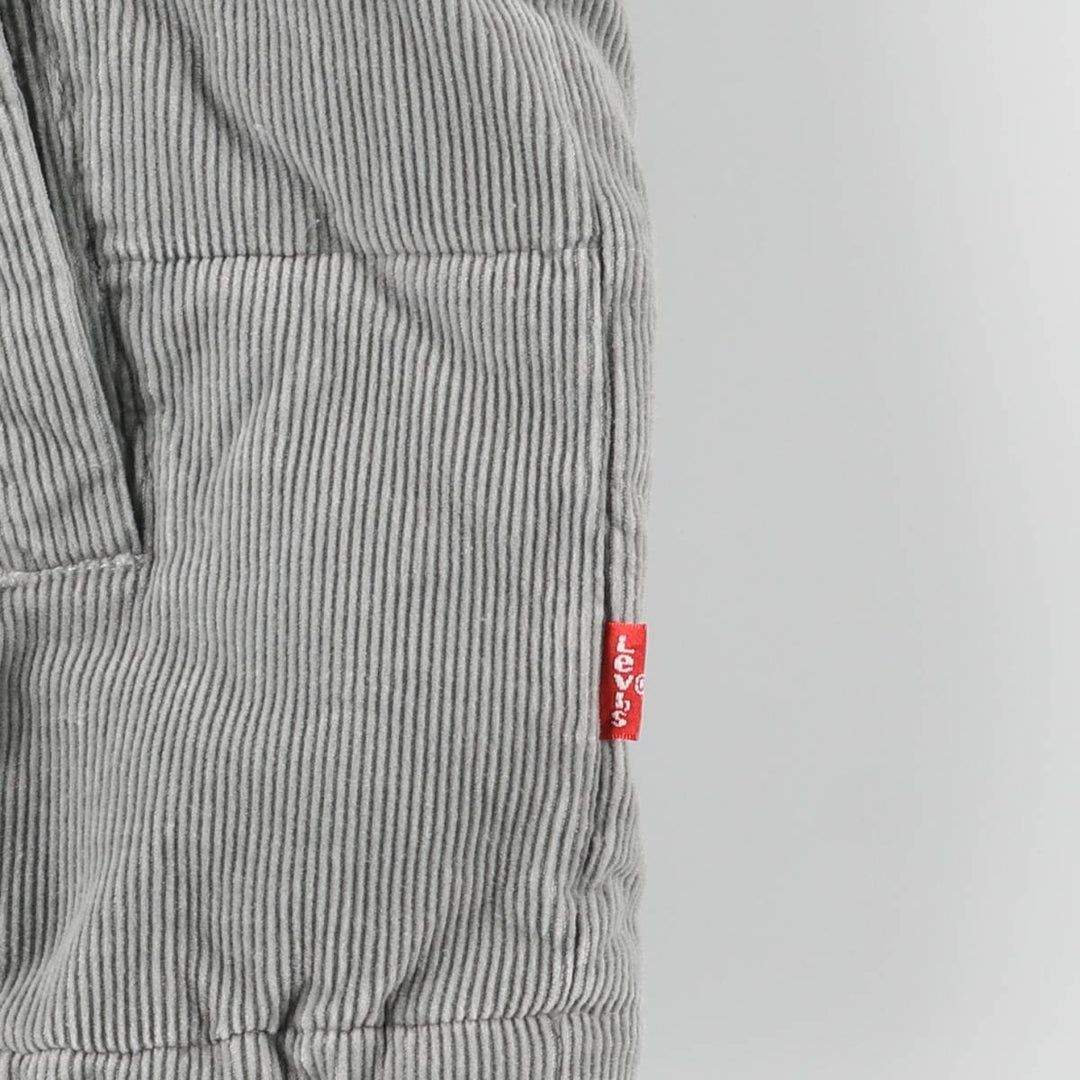 Levi's padded corduroy jacket, men's size XL cotton gray type Vintage Second Hand