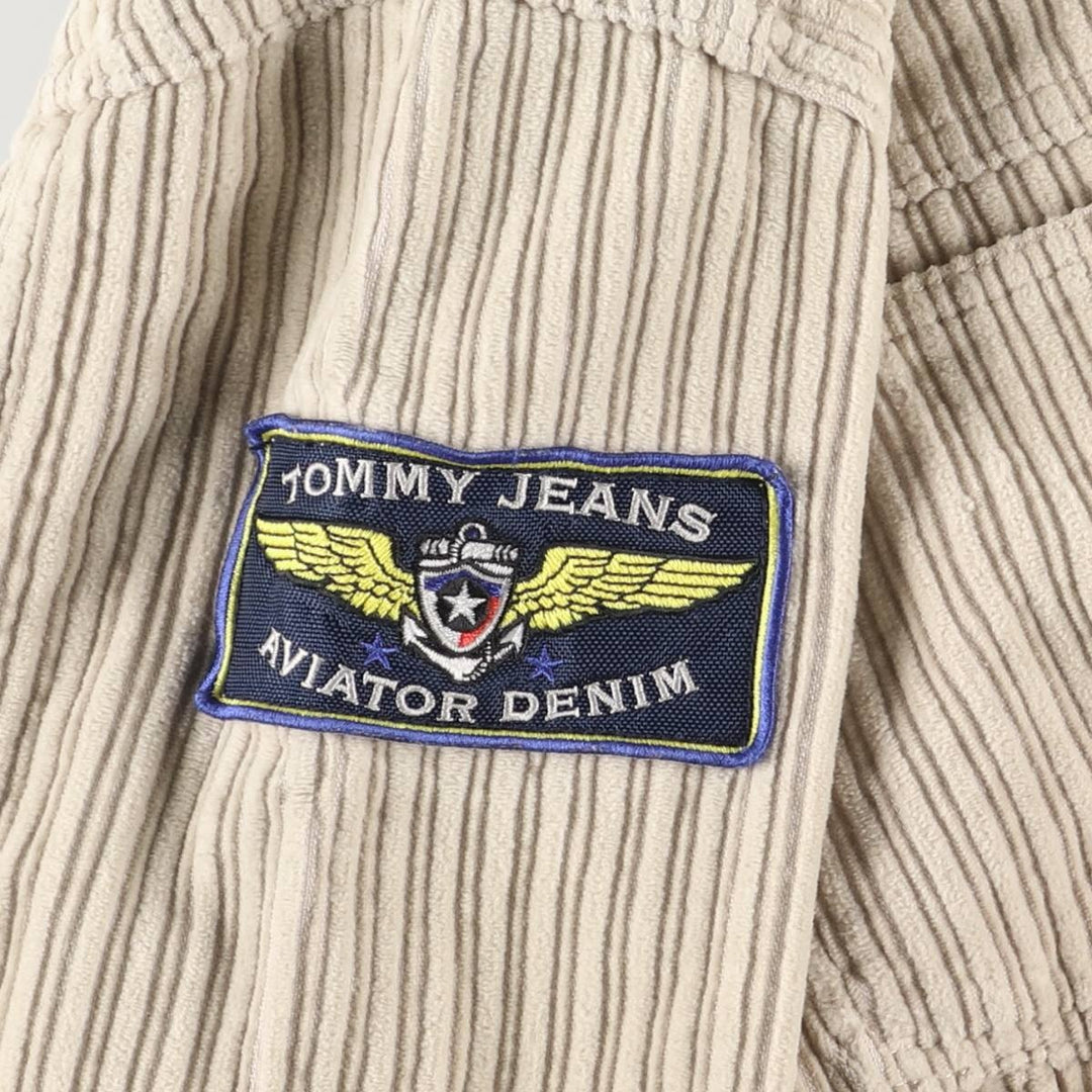 Tommy Hilfiger corduroy jacket, men's size M cotton pale white type Vintage Second Hand