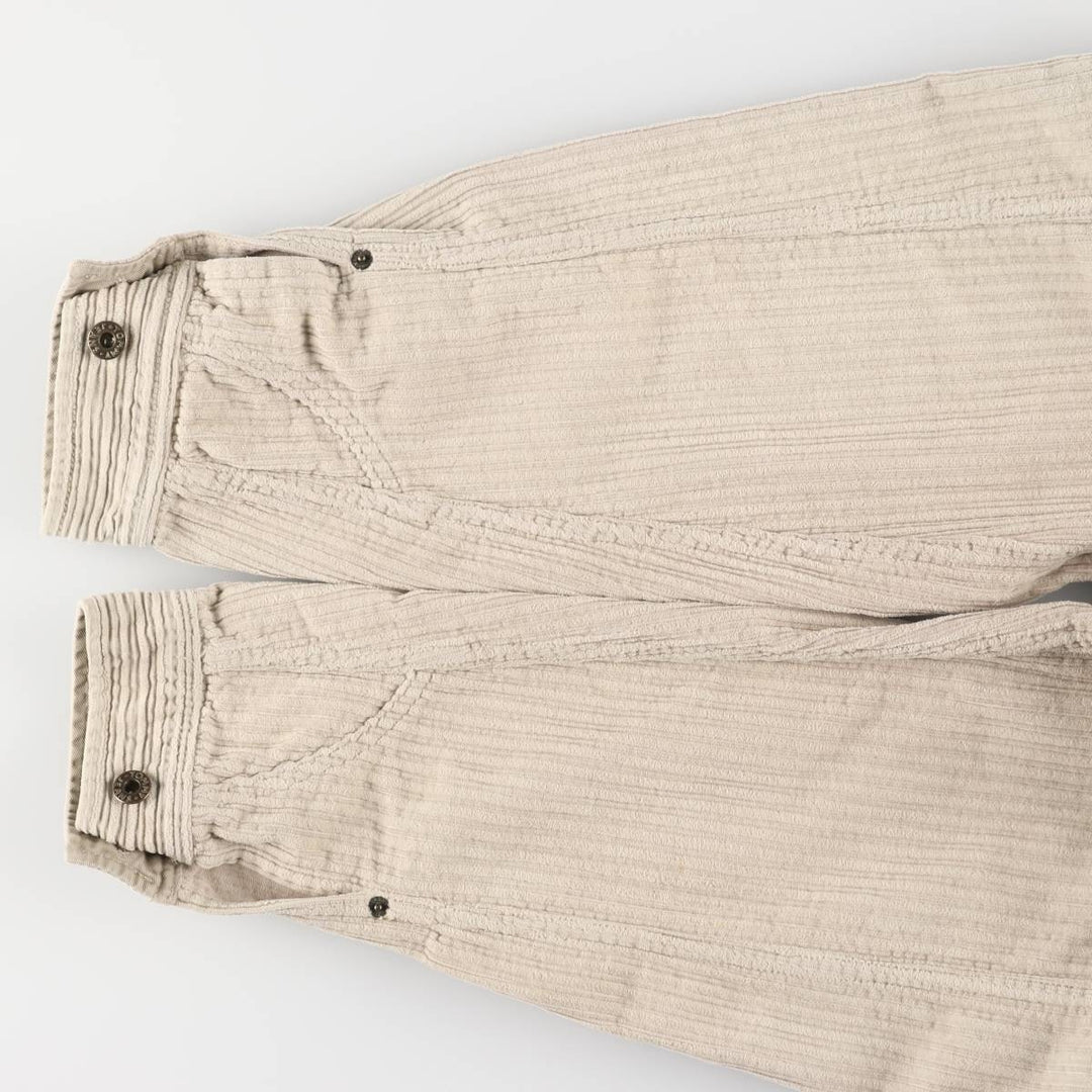 Tommy Hilfiger corduroy jacket, men's size M cotton pale white type Vintage Second Hand