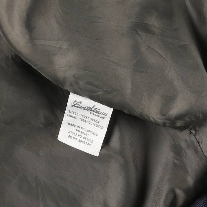 Levi's Signature Corduroy Jacket, Men's Size L cotton navy blue type Vintage Second Hand