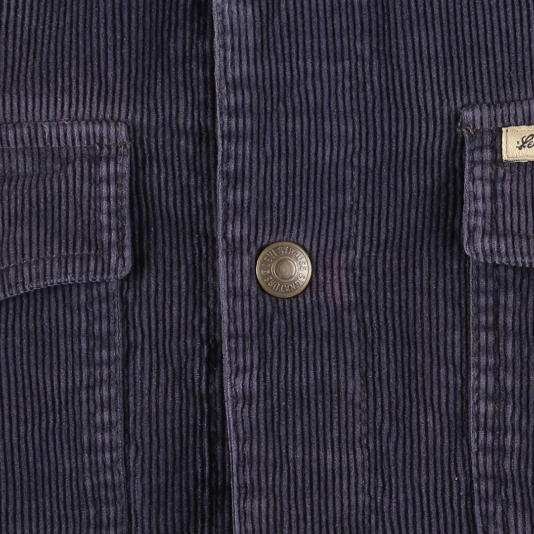 Levi's Signature Corduroy Jacket, Men's Size L cotton navy blue type Vintage Second Hand