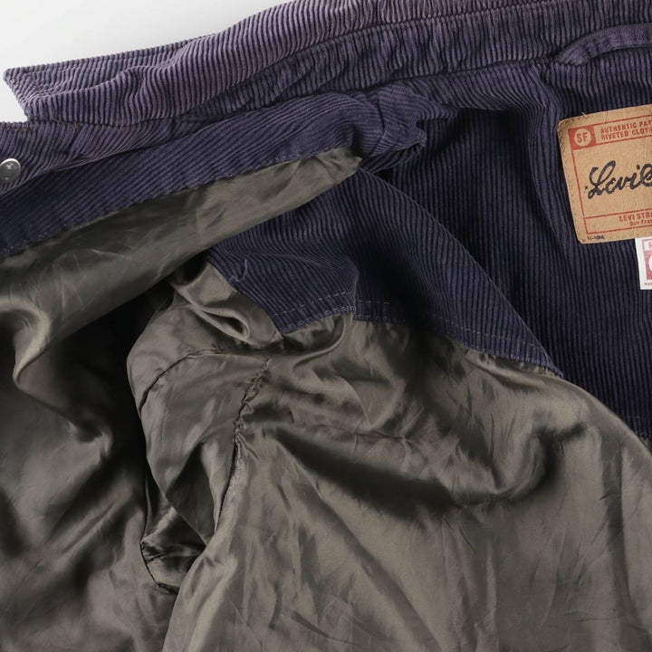 Levi's Signature Corduroy Jacket, Men's Size L cotton navy blue type Vintage Second Hand