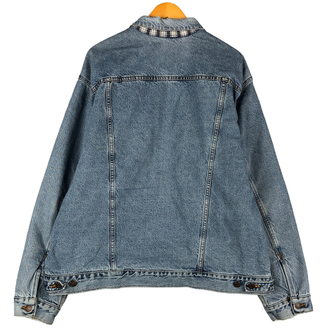 90'S Levi's 70699-0389 Padded Denim Jacket, Made in USA, Men's Size XL, Vintage cotton blue type Vintage Second Hand