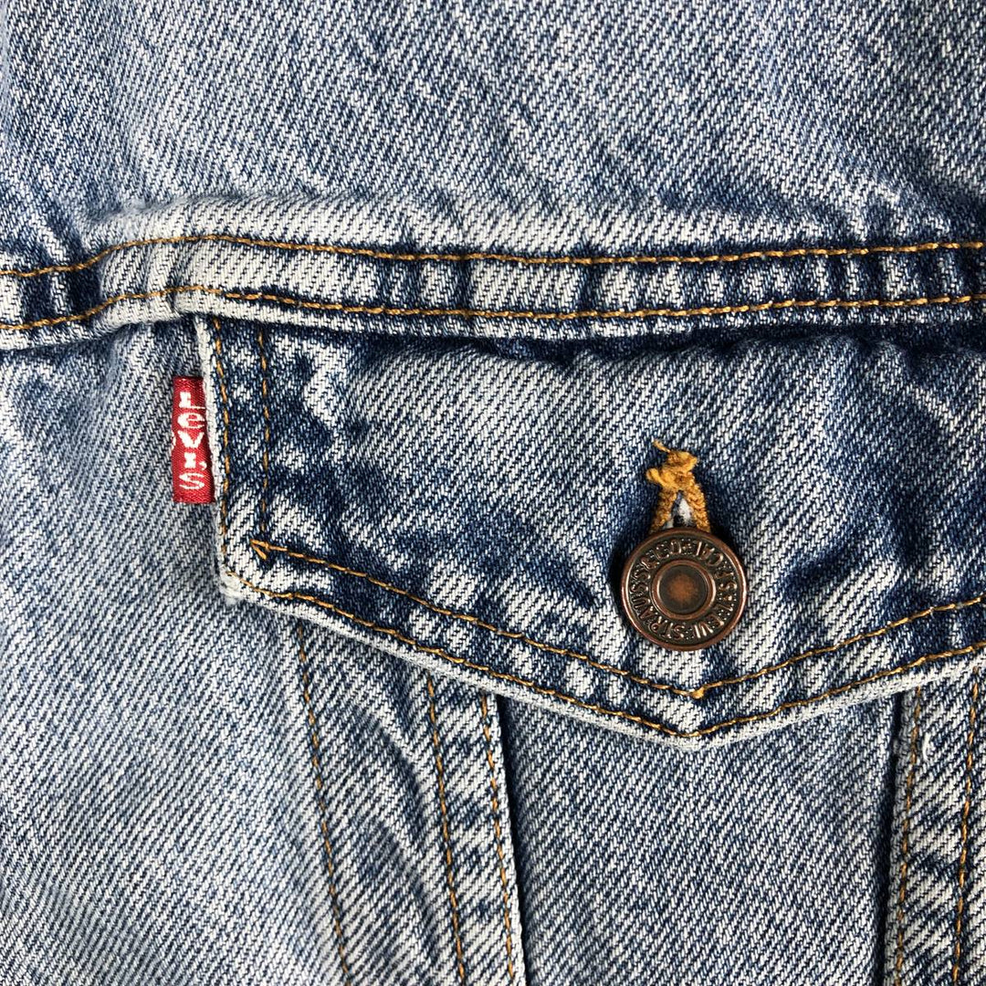 90'S Levi's 70699-0389 Padded Denim Jacket, Made in USA, Men's Size XL, Vintage cotton blue type Vintage Second Hand