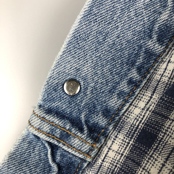 90'S Levi's 70699-0389 Padded Denim Jacket, Made in USA, Men's Size XL, Vintage cotton blue type Vintage Second Hand