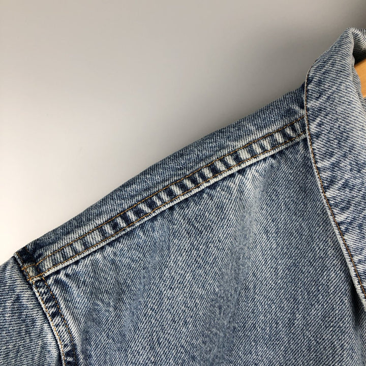 90'S Levi's 70699-0389 Padded Denim Jacket, Made in USA, Men's Size XL, Vintage cotton blue type Vintage Second Hand