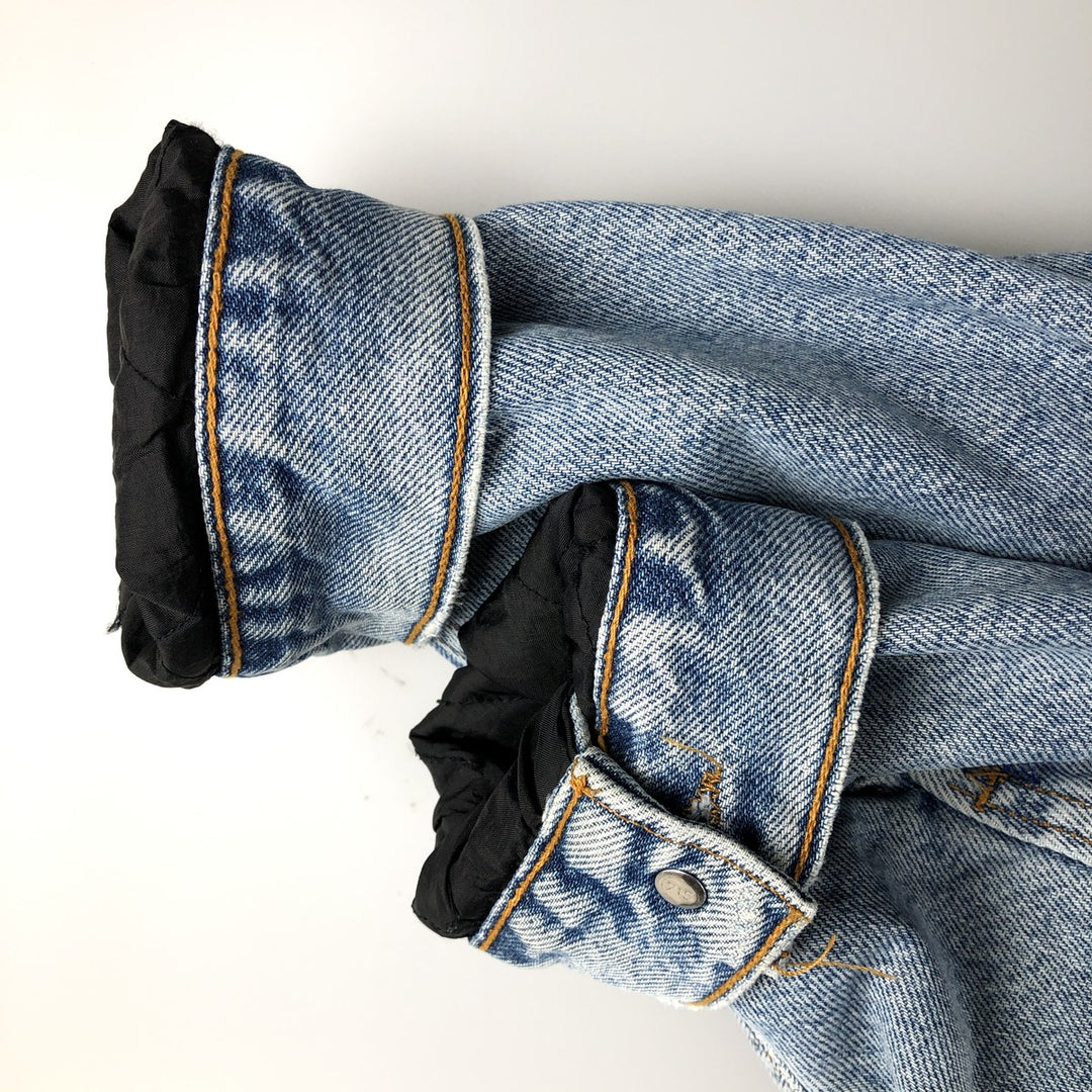 90'S Levi's 70699-0389 Padded Denim Jacket, Made in USA, Men's Size XL, Vintage cotton blue type Vintage Second Hand