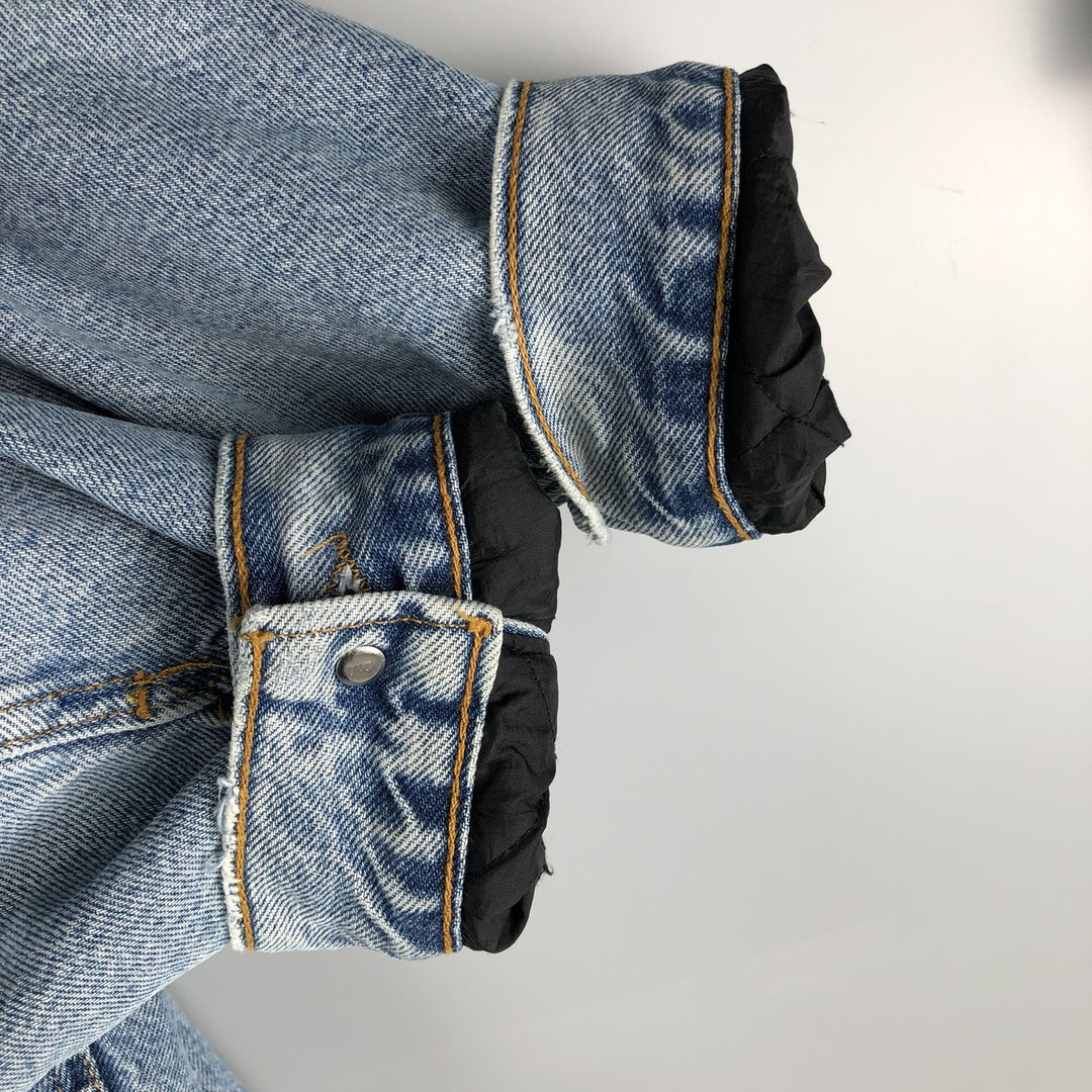 90'S Levi's 70699-0389 Padded Denim Jacket, Made in USA, Men's Size XL, Vintage cotton blue type Vintage Second Hand