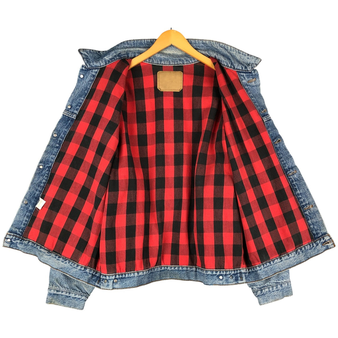 90'S Levi's 70417-4891 Denim Jacket, Made in USA, Men's XXL, Vintage cotton blue type Vintage Second Hand