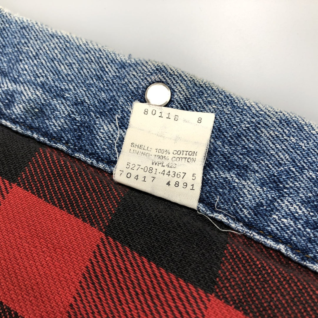 90'S Levi's 70417-4891 Denim Jacket, Made in USA, Men's XXL, Vintage cotton blue type Vintage Second Hand