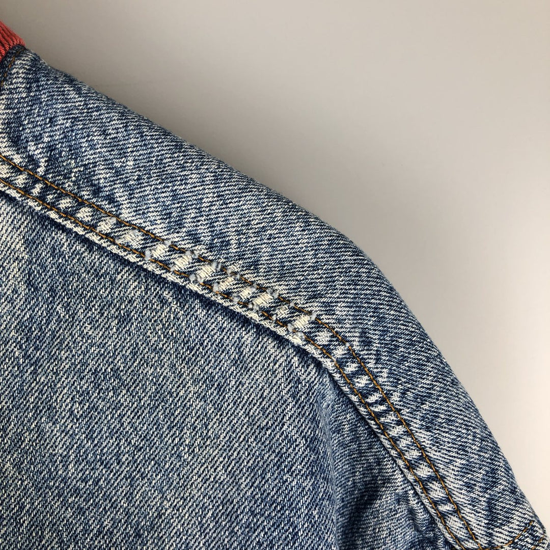 90'S Levi's 70417-4891 Denim Jacket, Made in USA, Men's XXL, Vintage cotton blue type Vintage Second Hand