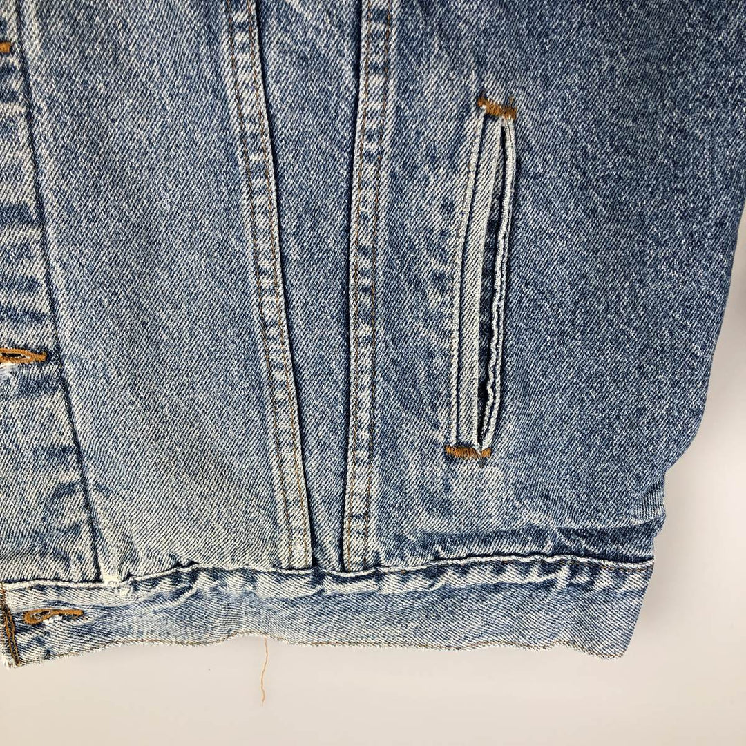 90'S Levi's 70417-4891 Denim Jacket, Made in USA, Men's XXL, Vintage cotton blue type Vintage Second Hand