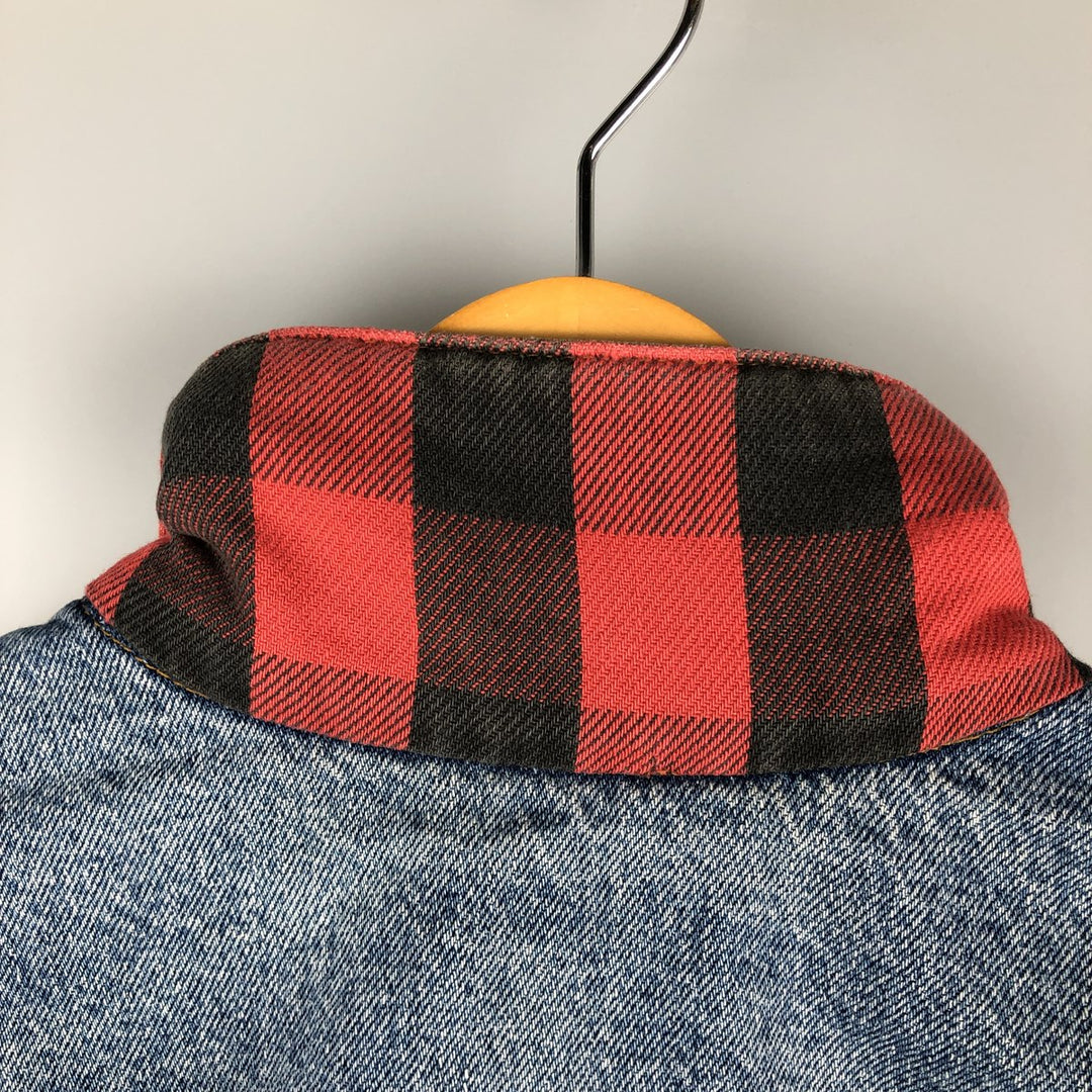 90'S Levi's 70417-4891 Denim Jacket, Made in USA, Men's XXL, Vintage cotton blue type Vintage Second Hand