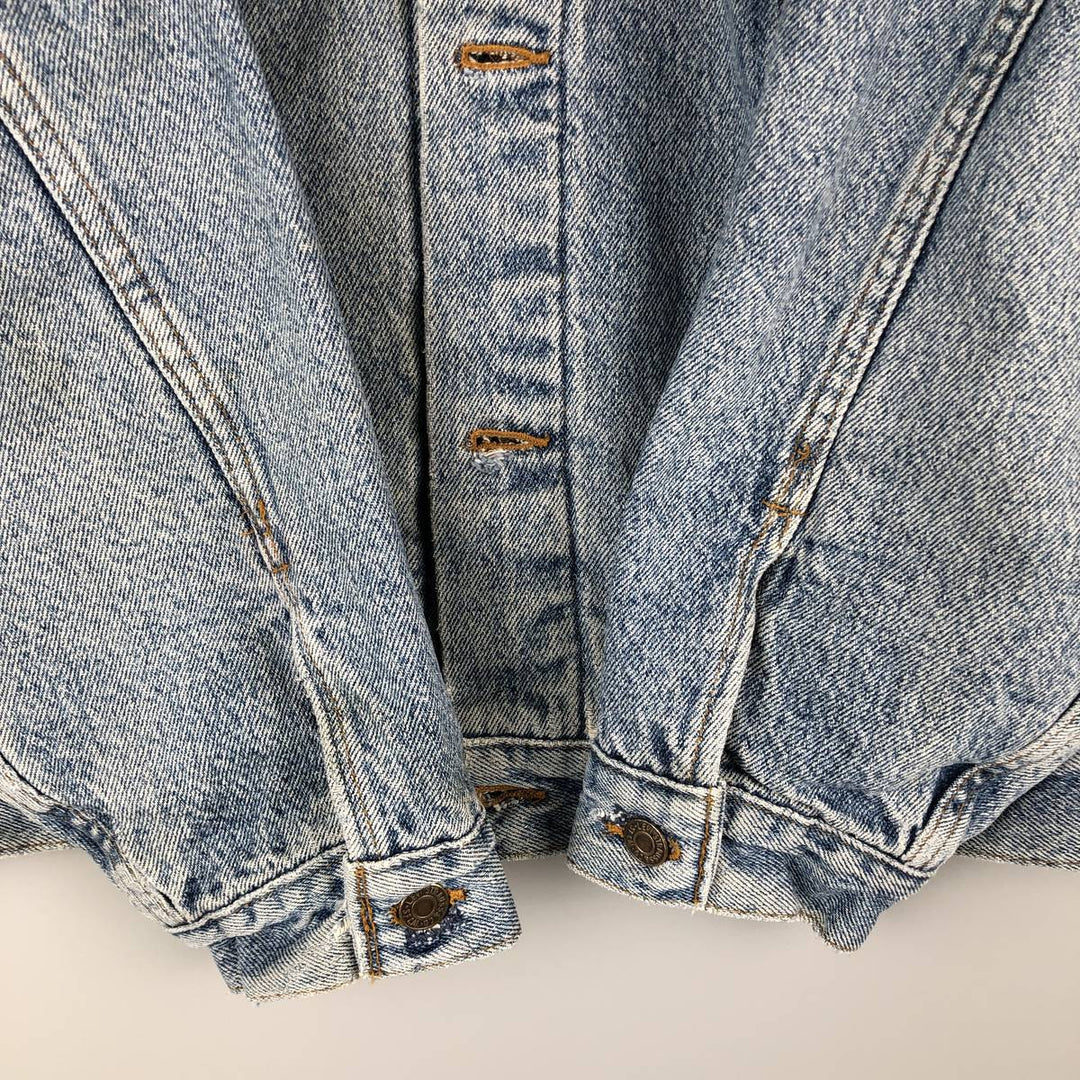 90'S Levi's 70417-4891 Denim Jacket, Made in USA, Men's XXL, Vintage cotton blue type Vintage Second Hand