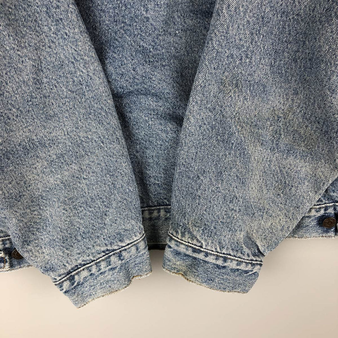 90'S Levi's 70417-4891 Denim Jacket, Made in USA, Men's XXL, Vintage cotton blue type Vintage Second Hand