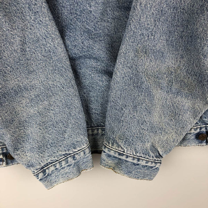 90'S Levi's 70417-4891 Denim Jacket, Made in USA, Men's XXL, Vintage cotton blue type Vintage Second Hand