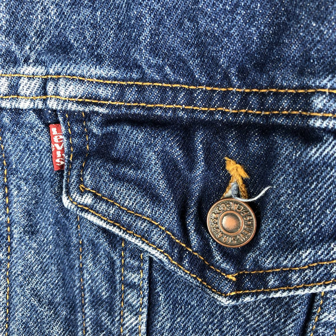 90'S Levi's denim jacket, denim jacket, men's size L, vintage unclear blue type Vintage Second Hand