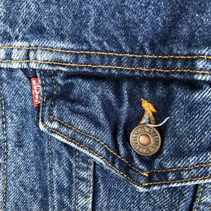 90'S Levi's denim jacket, denim jacket, men's size L, vintage unclear blue type Vintage Second Hand