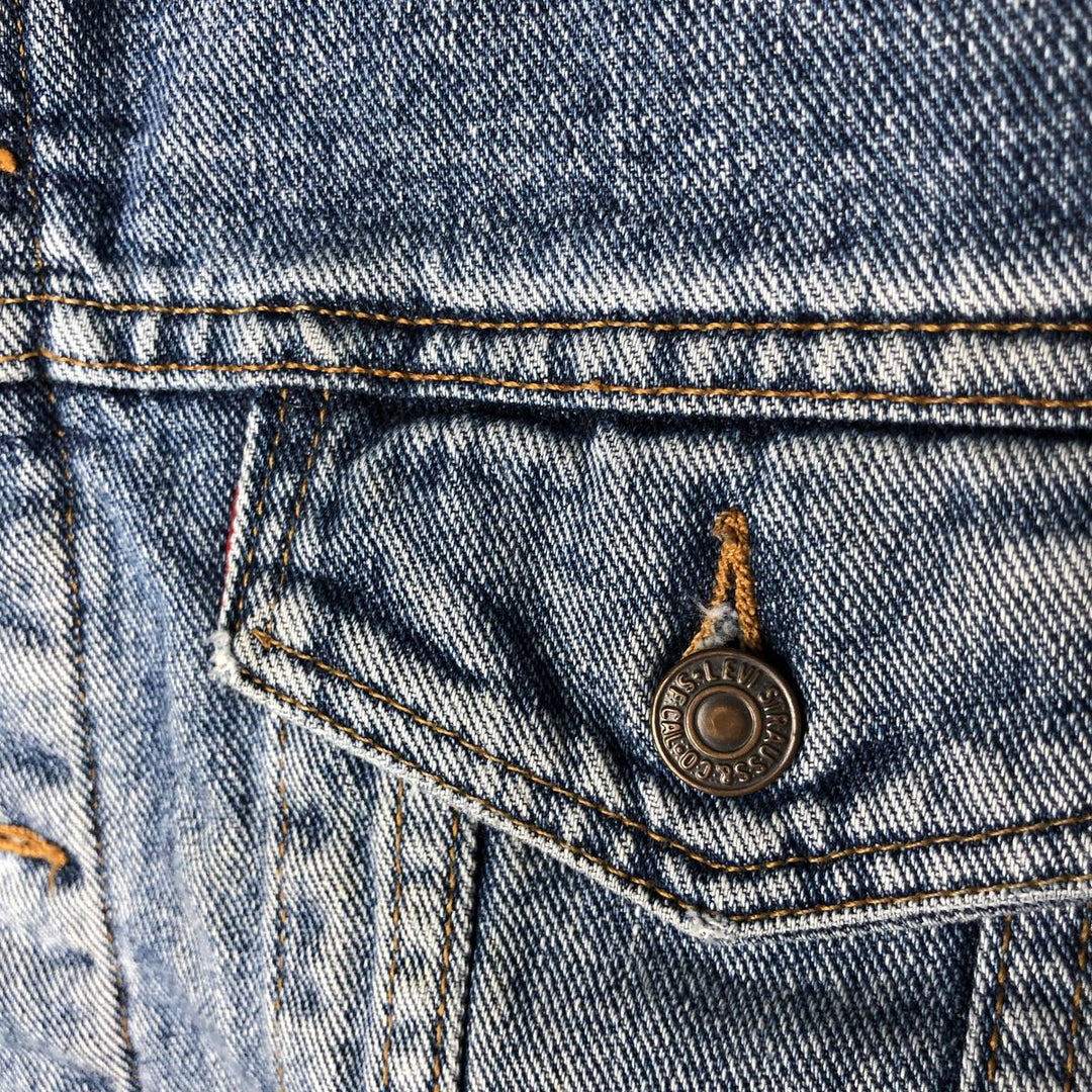 Levi's denim jacket, denim jacket, men's size XL unclear blue type Vintage Second Hand