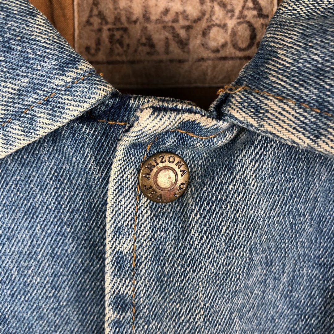 ARIZONA JEAN COMPANY Padded Denim Blouson, Men's Size L cotton blue type Vintage Second Hand