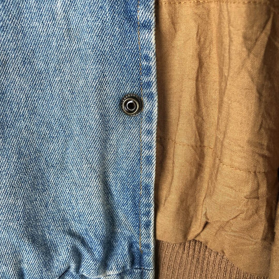 ARIZONA JEAN COMPANY Padded Denim Blouson, Men's Size L cotton blue type Vintage Second Hand