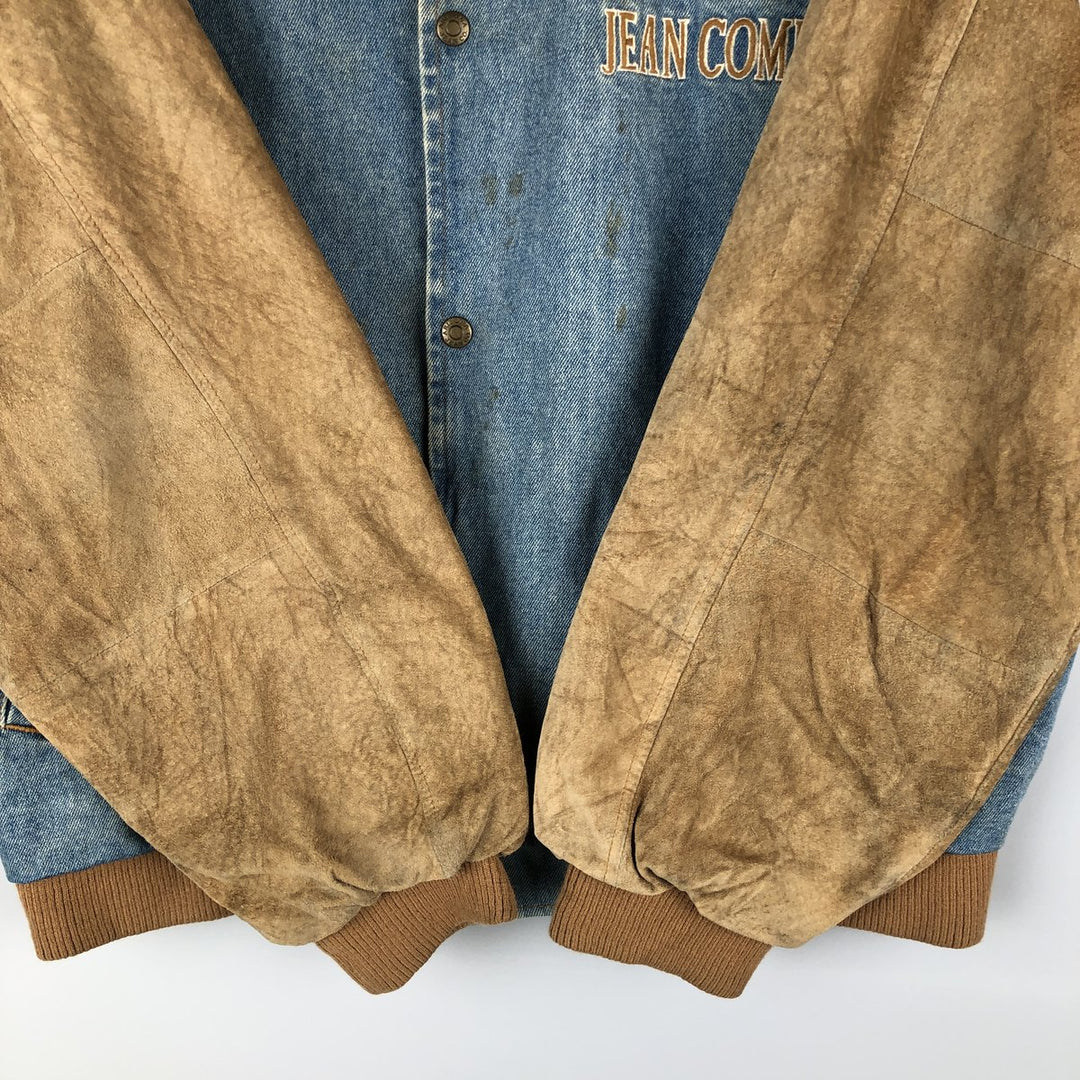 ARIZONA JEAN COMPANY Padded Denim Blouson, Men's Size L cotton blue type Vintage Second Hand