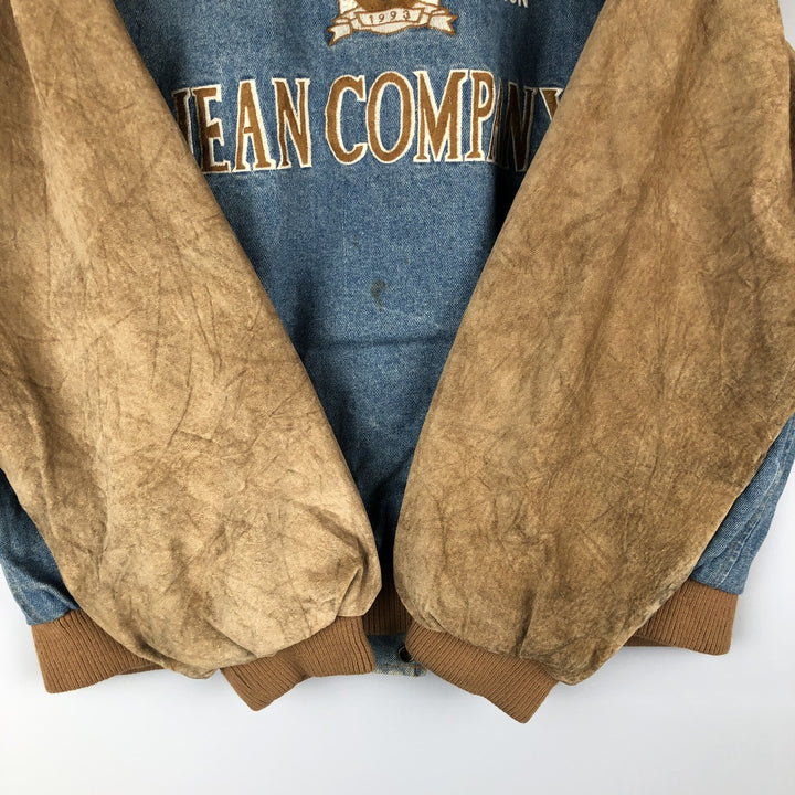 ARIZONA JEAN COMPANY Padded Denim Blouson, Men's Size L cotton blue type Vintage Second Hand