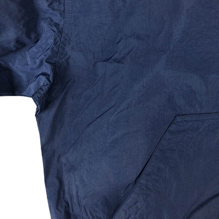 90'S Nike V-neck nylon pullover, men's size M, vintage Nylon navy blue type Vintage Second Hand