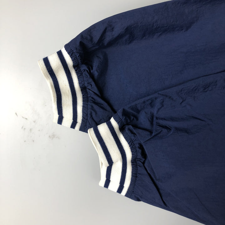 90'S Nike V-neck nylon pullover, men's size M, vintage Nylon navy blue type Vintage Second Hand