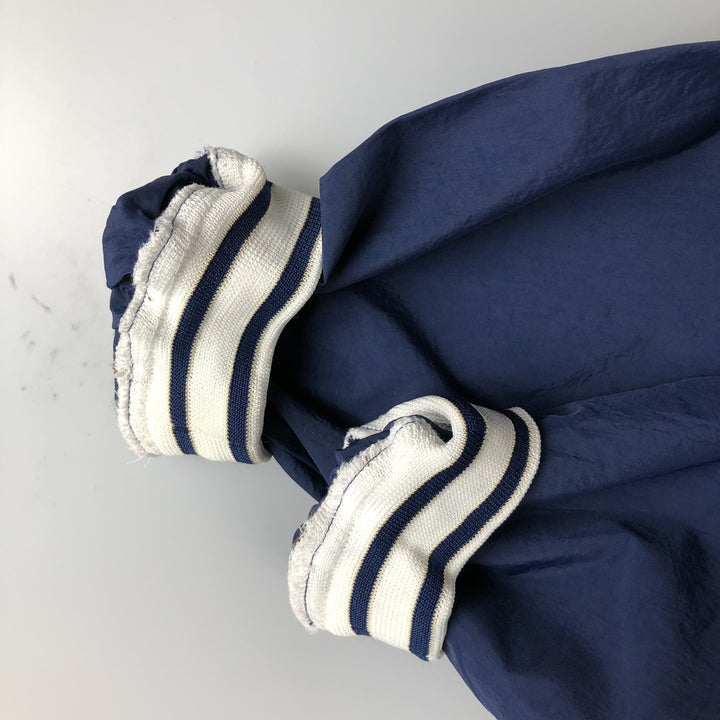 90'S Nike V-neck nylon pullover, men's size M, vintage Nylon navy blue type Vintage Second Hand