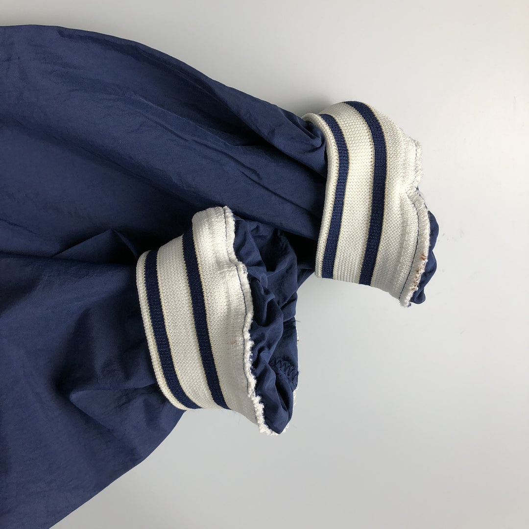 90'S Nike V-neck nylon pullover, men's size M, vintage Nylon navy blue type Vintage Second Hand
