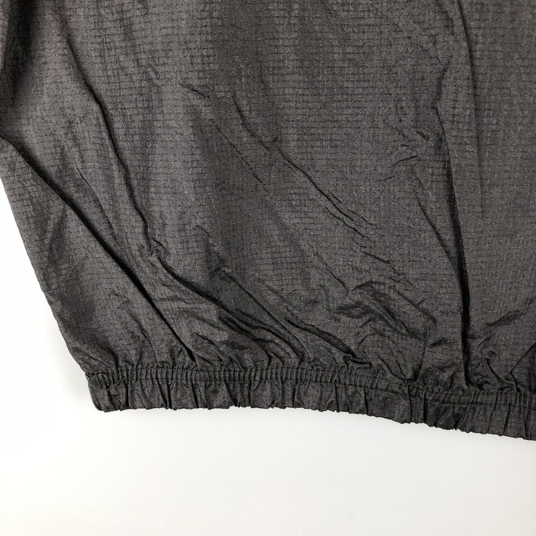 90'S Reebok Ripstop Half-Button Nylon Pullover, Men's Size L, Vintage Nylon black type Vintage Second Hand