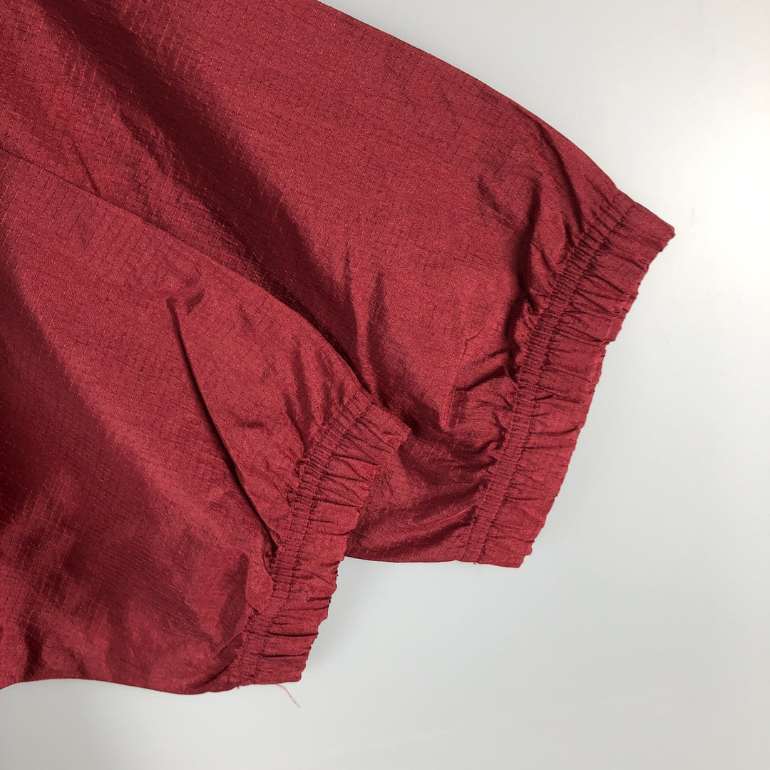 90'S Reebok Ripstop Half-Button Nylon Pullover, Men's Size L, Vintage Nylon black type Vintage Second Hand