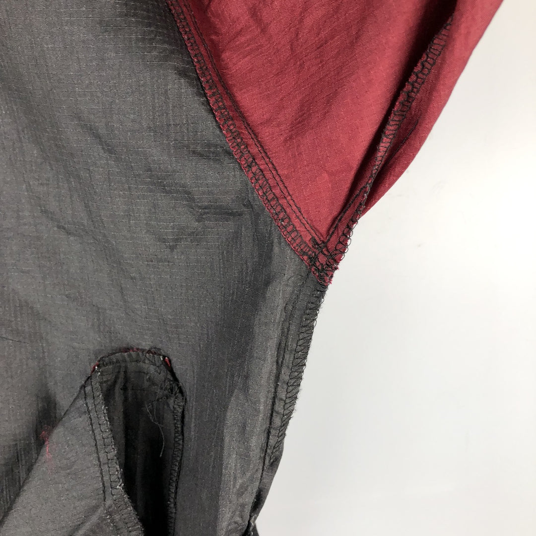 90'S Reebok Ripstop Half-Button Nylon Pullover, Men's Size L, Vintage Nylon black type Vintage Second Hand