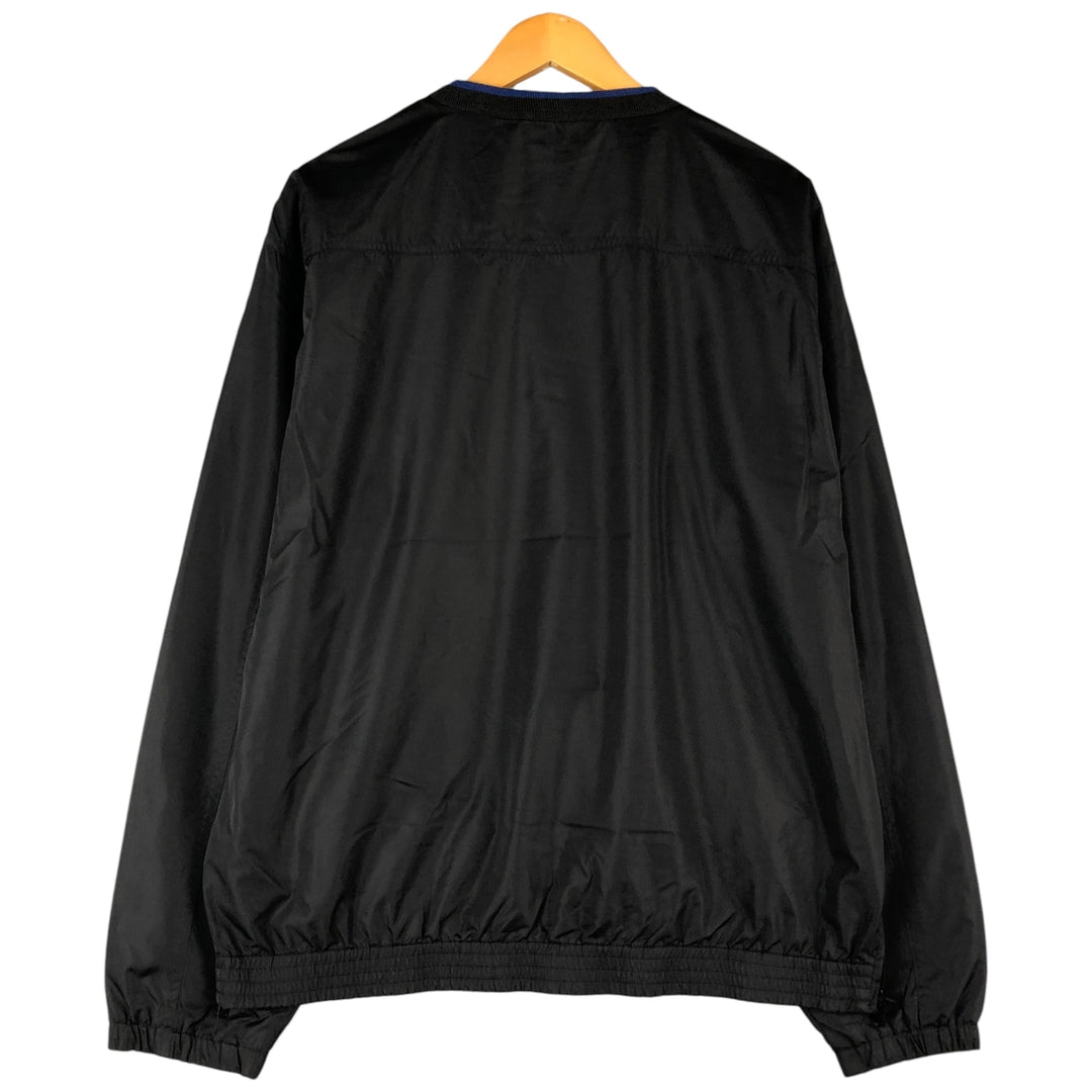 Ralph Lauren POLO GOLF warm-up pullover, men's size L polyester black type Vintage Second Hand