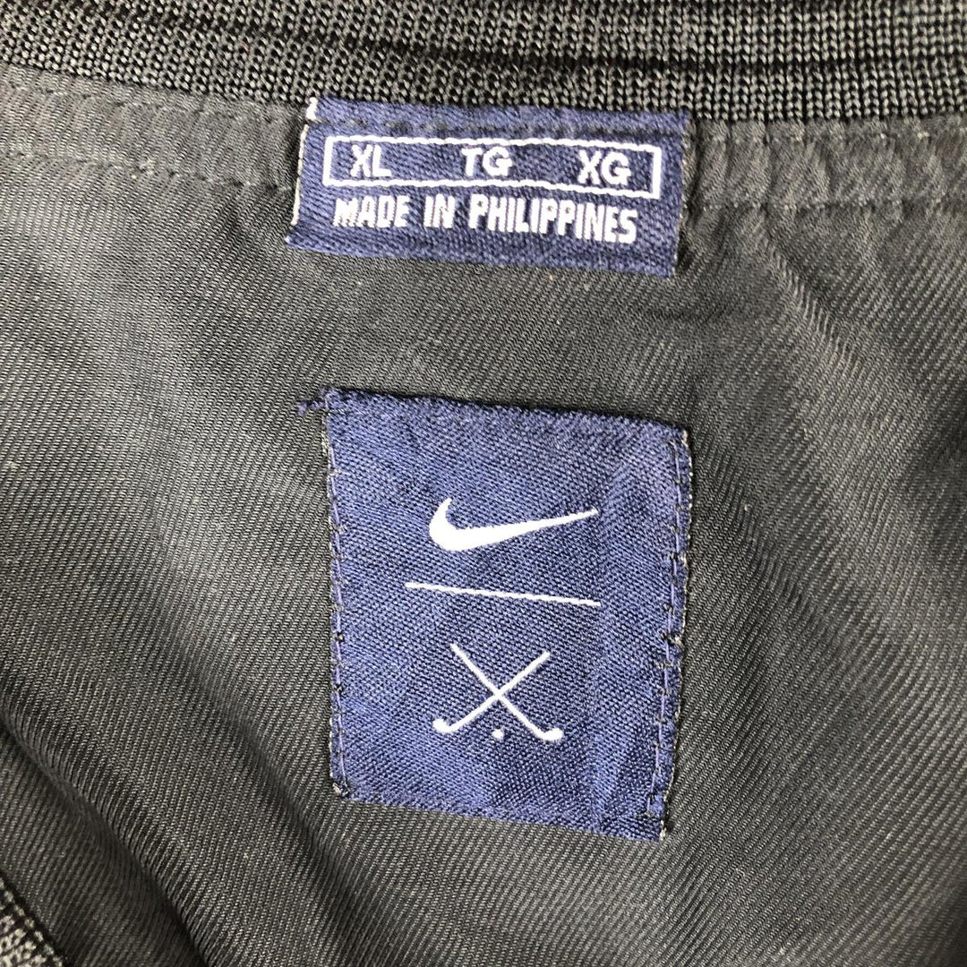 Nike Golf V-Neck Warm-Up Pullover, Men's XL polyester black type Vintage Second Hand