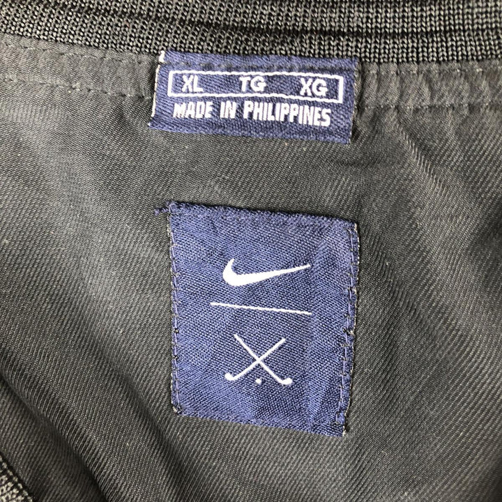 Nike Golf V-Neck Warm-Up Pullover, Men's XL polyester black type Vintage Second Hand