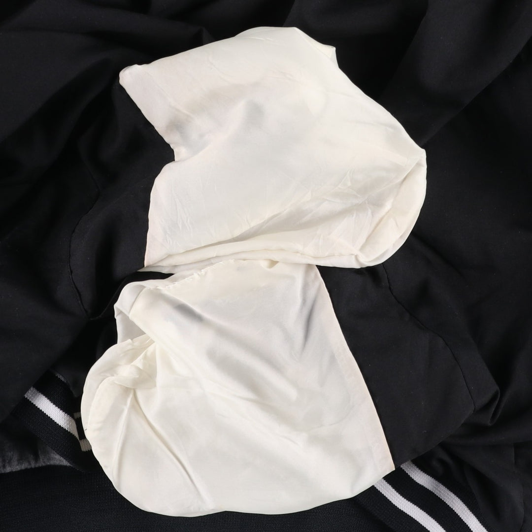 2000s~ Reebok V-neck nylon pullover, men's XL polyester black type Vintage Second Hand