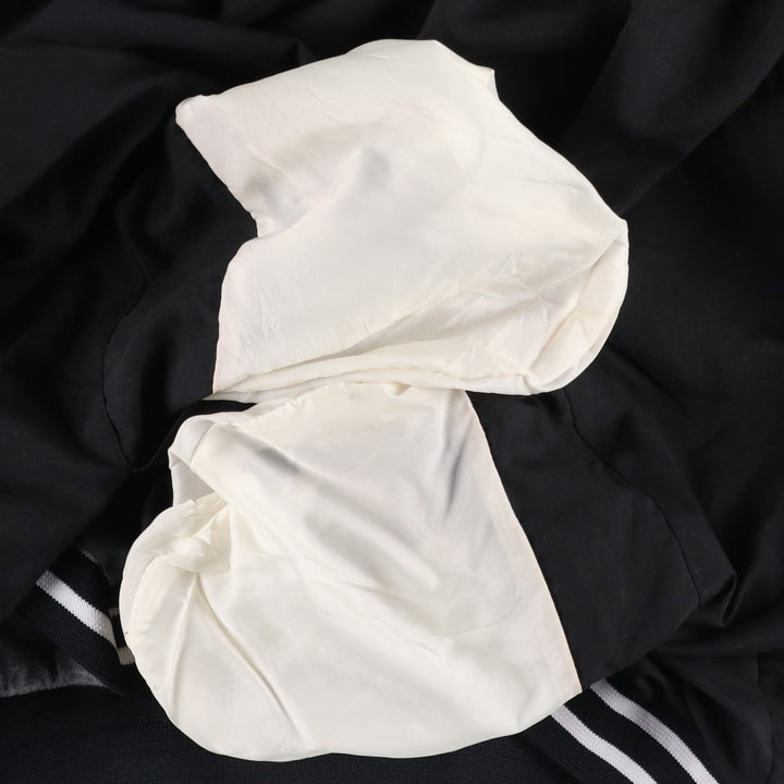 2000s~ Reebok V-neck nylon pullover, men's XL polyester black type Vintage Second Hand