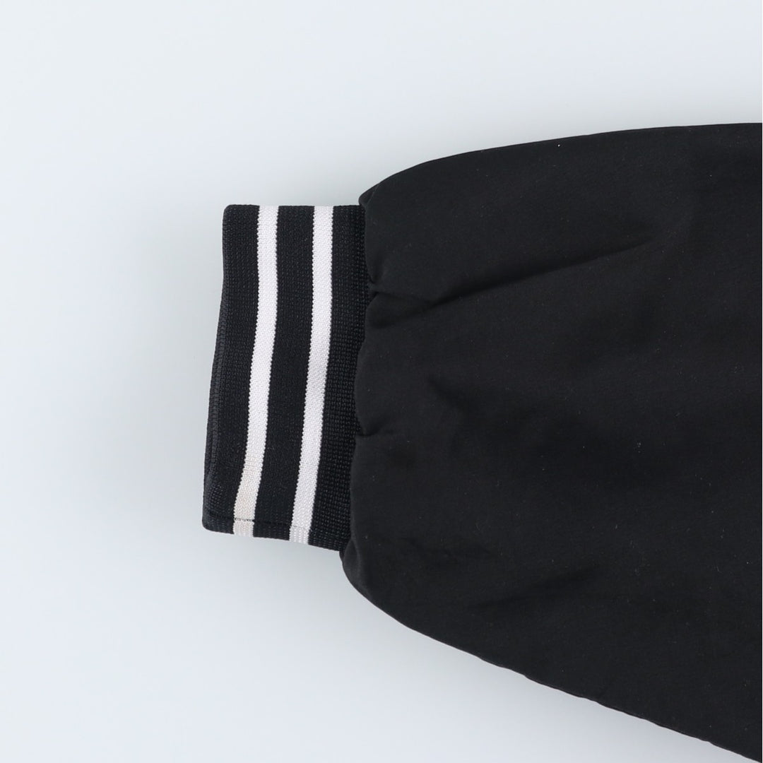 2000s~ Reebok V-neck nylon pullover, men's XL polyester black type Vintage Second Hand