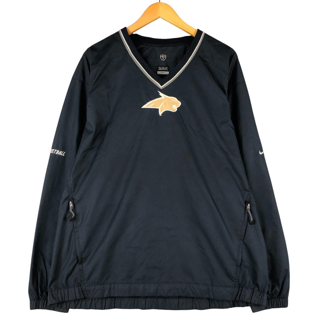 Nike Golf CLIMA-FIT V-Neck Warm-Up Pullover, Men's XL polyester navy blue type Vintage Second Hand