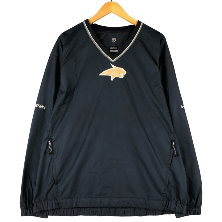 Nike Golf CLIMA-FIT V-Neck Warm-Up Pullover, Men's XL polyester navy blue type Vintage Second Hand