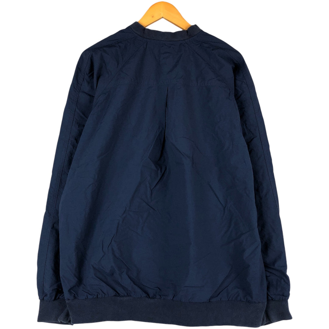 90s-00'S Nike Golf Half-Button Nylon Pullover, Men's Size L Nylon navy blue type Vintage Second Hand