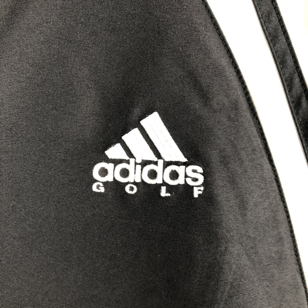 Vintage 90'S adidas Golf V-neck warm-up pullover, size M, men's polyester black type Vintage Second Hand