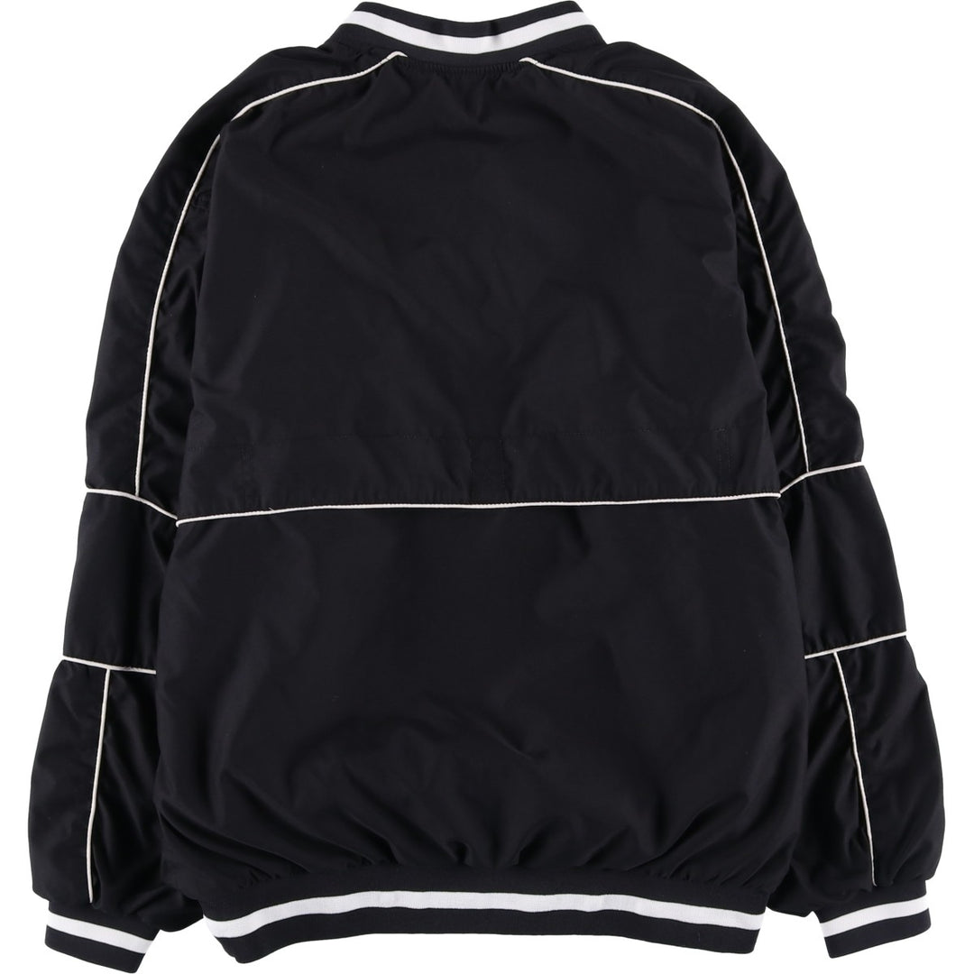 90'S Nike Golf V-neck warm-up pullover, men's size M polyester black type Vintage Second Hand