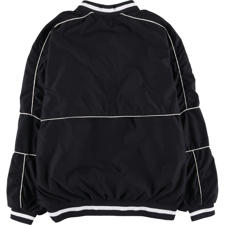 90'S Nike Golf V-neck warm-up pullover, men's size M polyester black type Vintage Second Hand