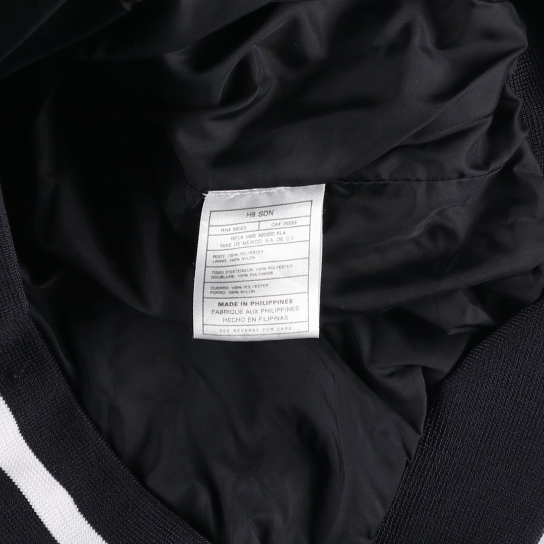 90'S Nike Golf V-neck warm-up pullover, men's size M polyester black type Vintage Second Hand