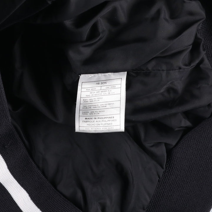 90'S Nike Golf V-neck warm-up pullover, men's size M polyester black type Vintage Second Hand