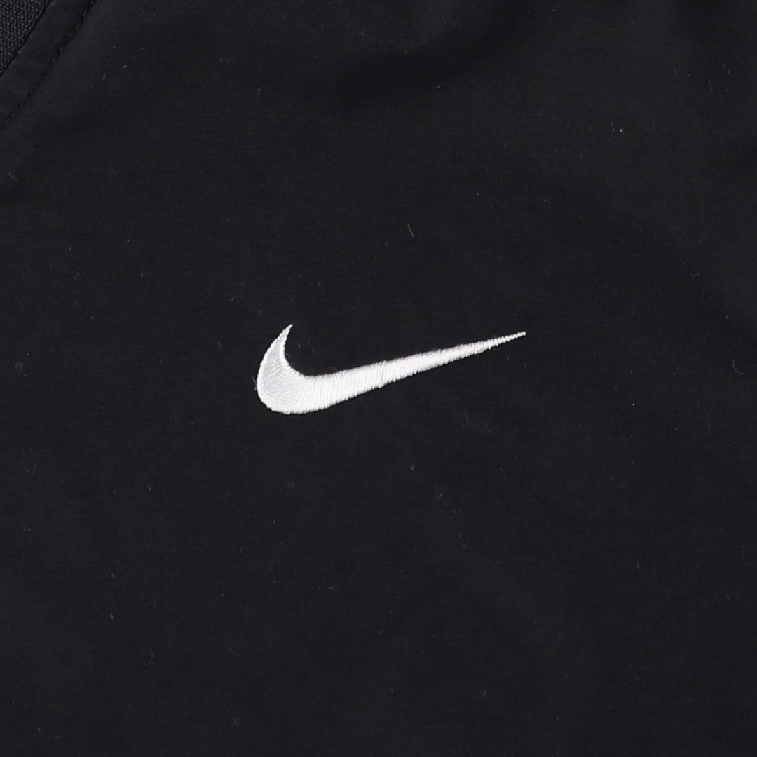 90'S Nike Golf V-neck warm-up pullover, men's size M polyester black type Vintage Second Hand